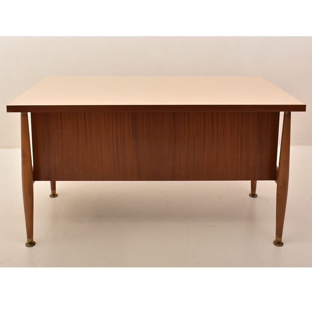 SCR42 1 wooden desk 20th century design 1960s Schirolli .jpg